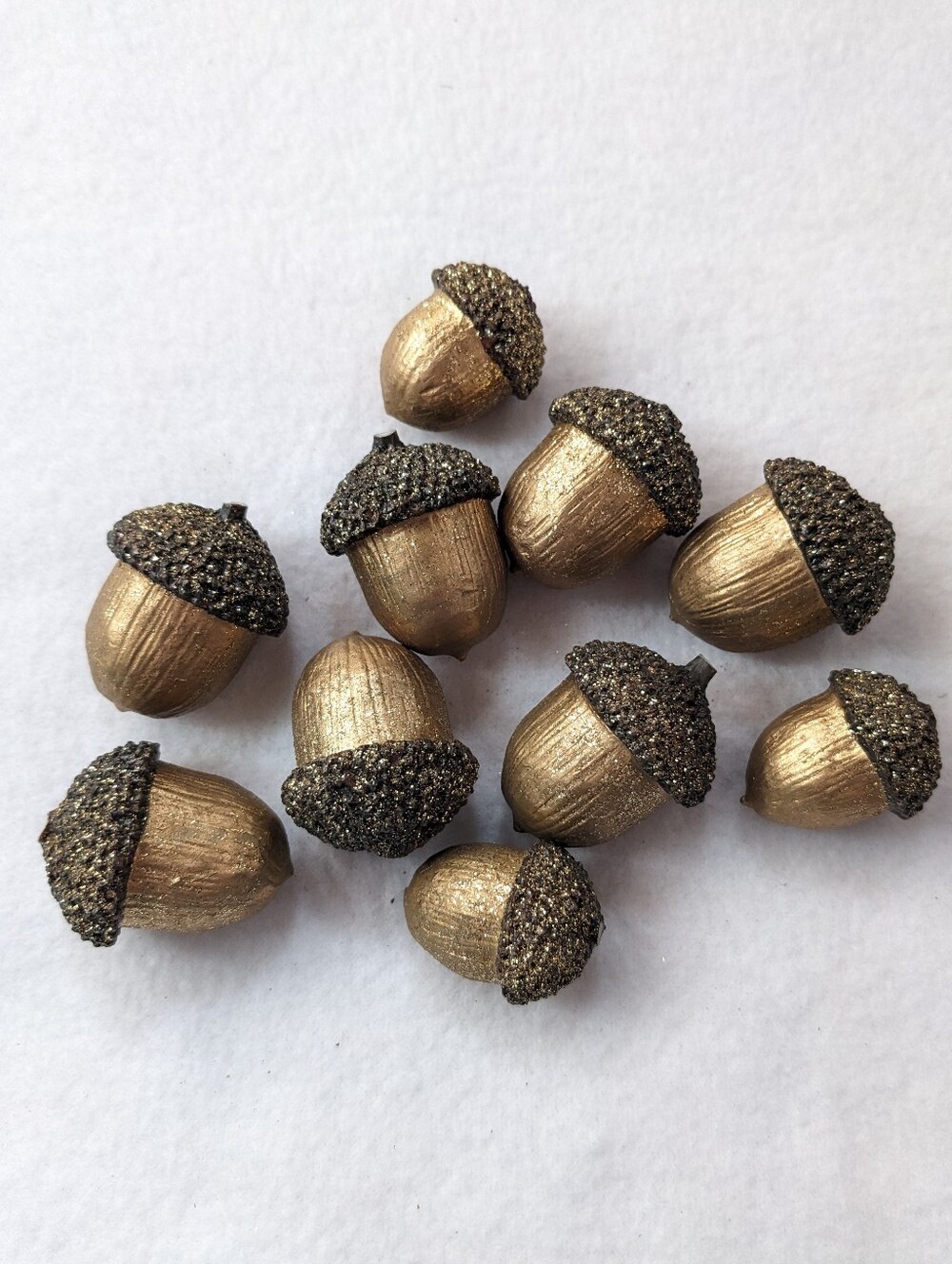 Glittery Acorn Decor